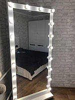 Дзеркало підлогове з підсвіткою Фози 18 ламп, для дому, салону краси, магазину, фото 8