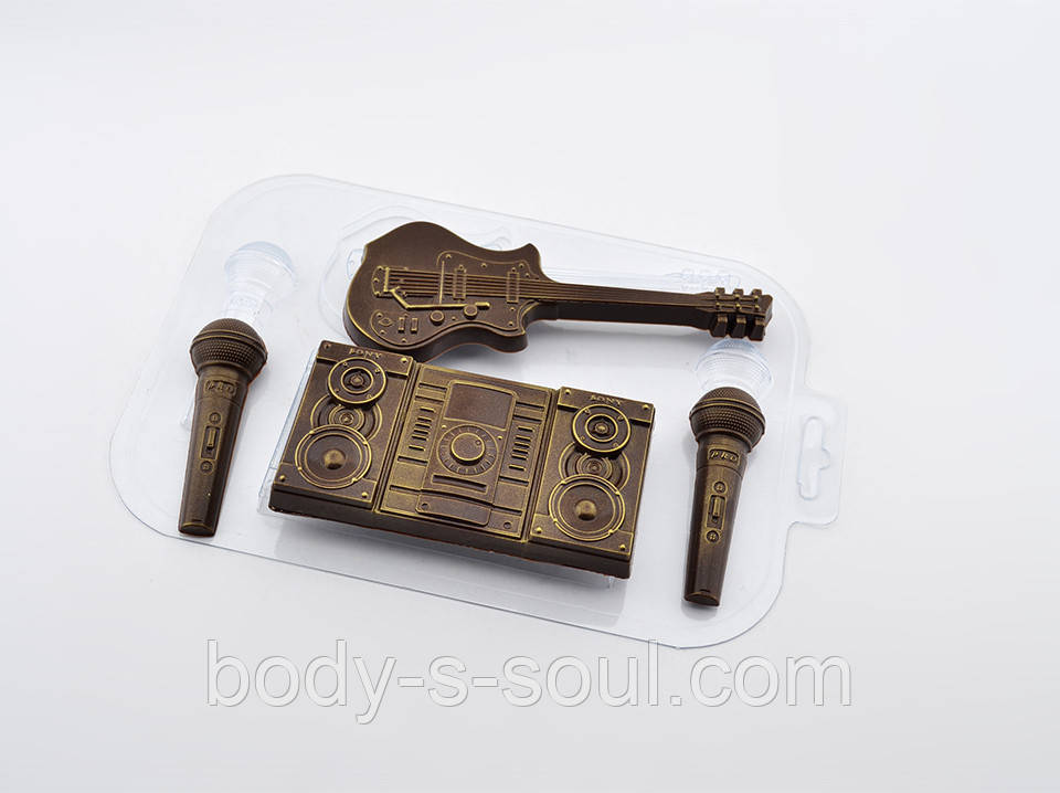 Пластикова форма для шоколаду Музичний набір