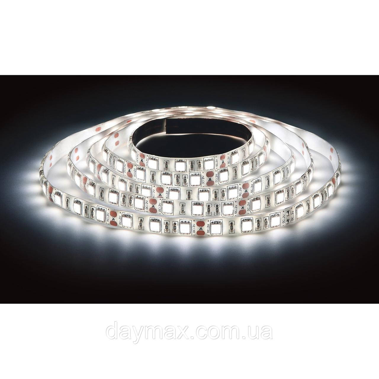 LED Стрічка світлодіодна (А-клас) 5050 IP65 60 діод./м 14.4 вт/м холодне світло (7000k-8000k) motoko