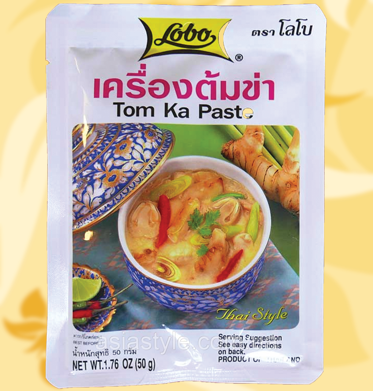 Паста Том Кха,Tom Kja Paste, Lobo, 50 г, Дж