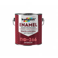 Емаль для підлоги Kompozit ПФ-266 (жовто-коричнева) 0,9 кг