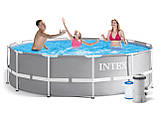Бассейн Intex 26716 каркасний 366 х 99 см, фільтр насос 2 006 л/г, сходи, фото 5