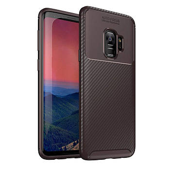 Чохол Carbon Case Samsung G960 Galaxy S9 Коричневий