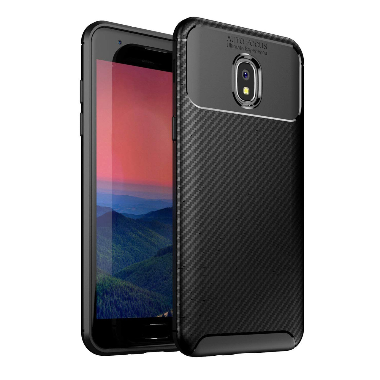 Чехол Carbon Case Samsung Galaxy J3 2018 Черный