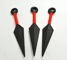 Пластикові іграшкові японські кинджали Kunai. Наруто Узумакі. Кунаї Наруто червоні. Косплей Наруто, фото 5