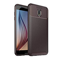 Чехол Carbon Case Samsung Galaxy J7 2018 Коричневый