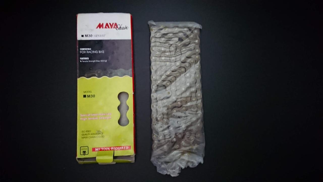 ΠΠ΅Π»ΠΎΡΠΈΠΏΠ΅Π΄Π½ΠΈΠΉ Π»Π°Π½ΡΡΠ³ MAYA M30,1/2x3/32, 116 Π»Π°Π½ΠΎΠΊ