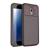 Чехол Carbon Case Samsung J260 Galaxy J2 Core Коричневый