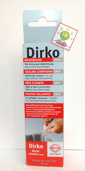 Герметик прокладочный Elring Dirko Grau серый 70мл от надежного