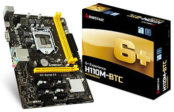 Материнська плата Biostar H110M-BTC Intel H110 s1151 mATX