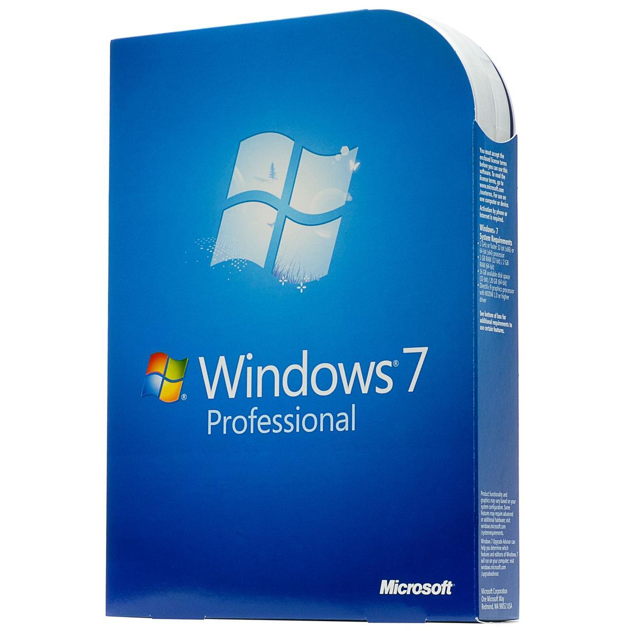 Microsoft Windows 7 Pro 32/64-bit BOX (FQC-00265)