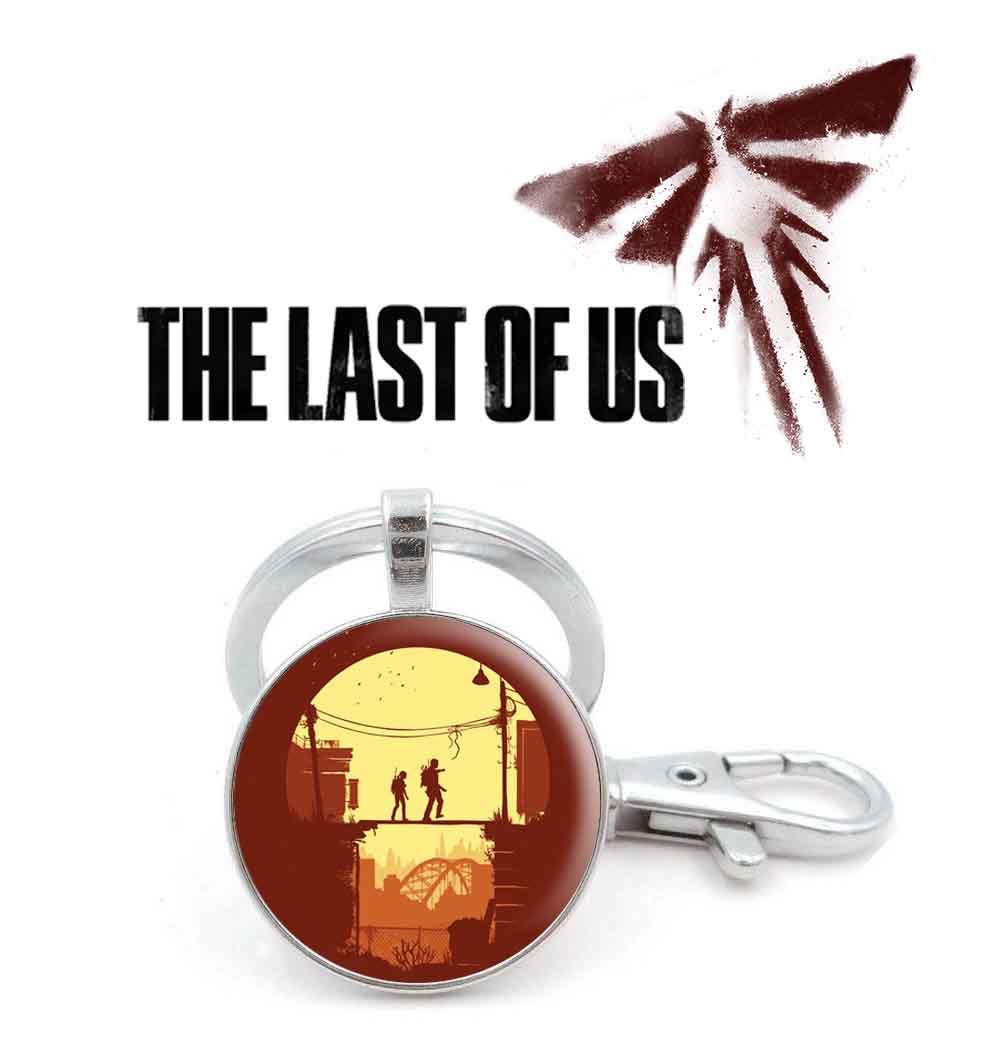 Брелок The Last of Us з помаранчевим пейзажем