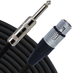 Мікрофонний кабель XLR- Jack RAPCO HORIZON RHZ-20 Hi-Z Mic Cable (20ft)