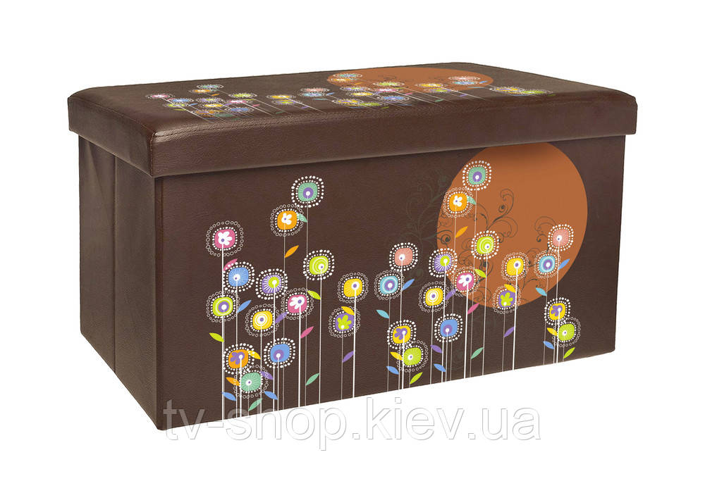 Пуф-банкетка складаний 38 х38х70 см (бежевий МДФ,до 300 кг), фото 1