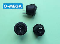 Кнопочный выключатель, Клавиша круглая, 2 контакта с фиксацией, диаметр 21,0 мм.