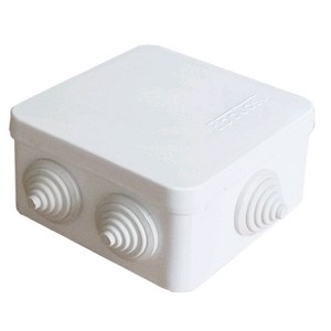 Коробка розподільна з кришкою 85х85х50 мм для труб, фото 1