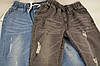 Бриджі жіночі джинсові рвані Капрі жіночі 25 - 30 Сірий, 27, фото 6