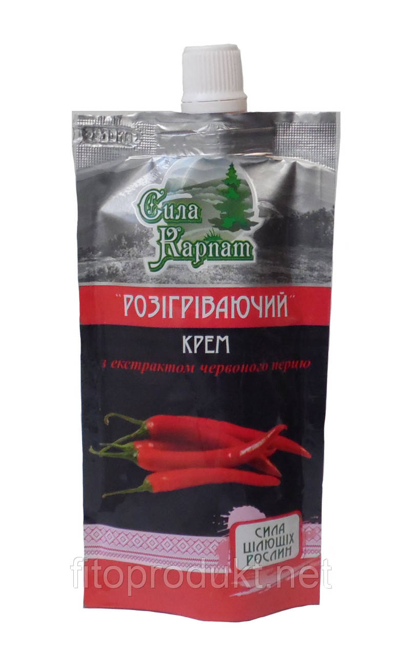Розігрівальний крем у разі м'язових і суглобових болів 100 мл Сила Карпат