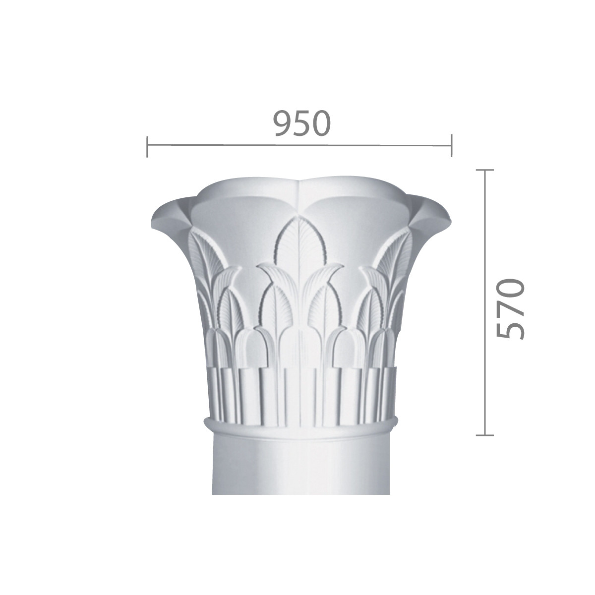 Капітель з гіпсу, гіпсова капітель кп-55