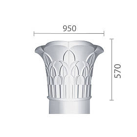 Капітель з гіпсу, гіпсова капітель кп-55