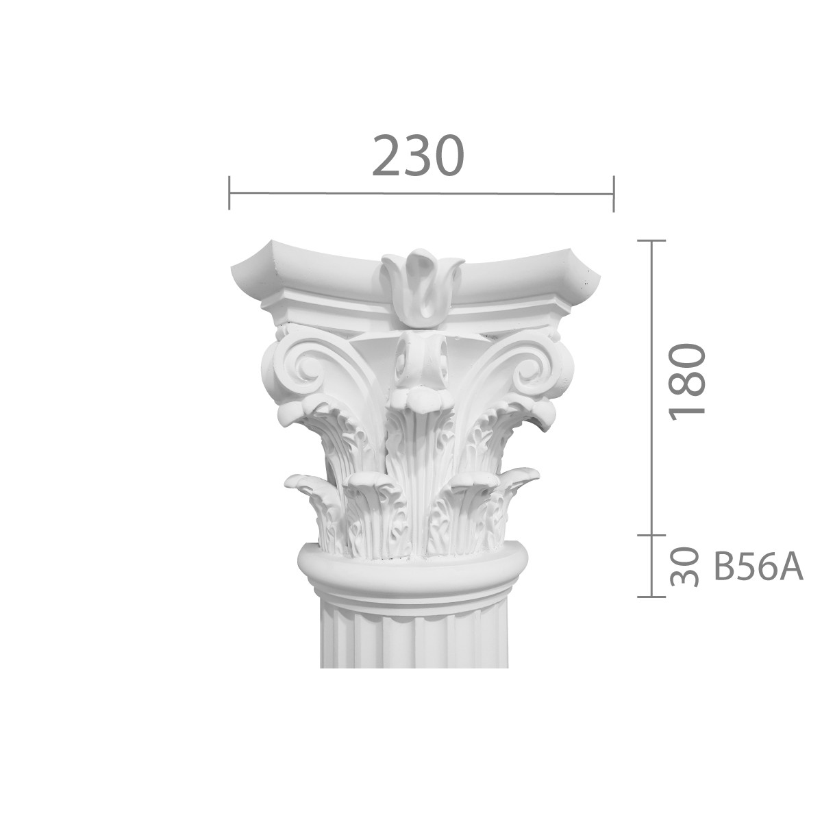 Капітель з гіпсу, гіпсова капітель кп-56 (1/2)