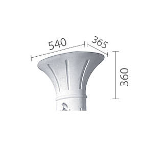 Капітель з гіпсу, гіпсова капітель кп-58 (1/2)