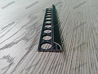 Порог алюминиевый торцевой для плитки 27х13,5мм.