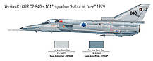 Збірна модель військового літака KFIR C.2. 1/72 ITALERI 1408, фото 5