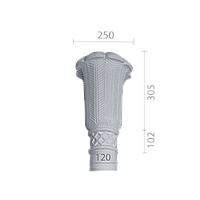 Капитель из гипса, гипсовая капитель кп-74 (коническая)