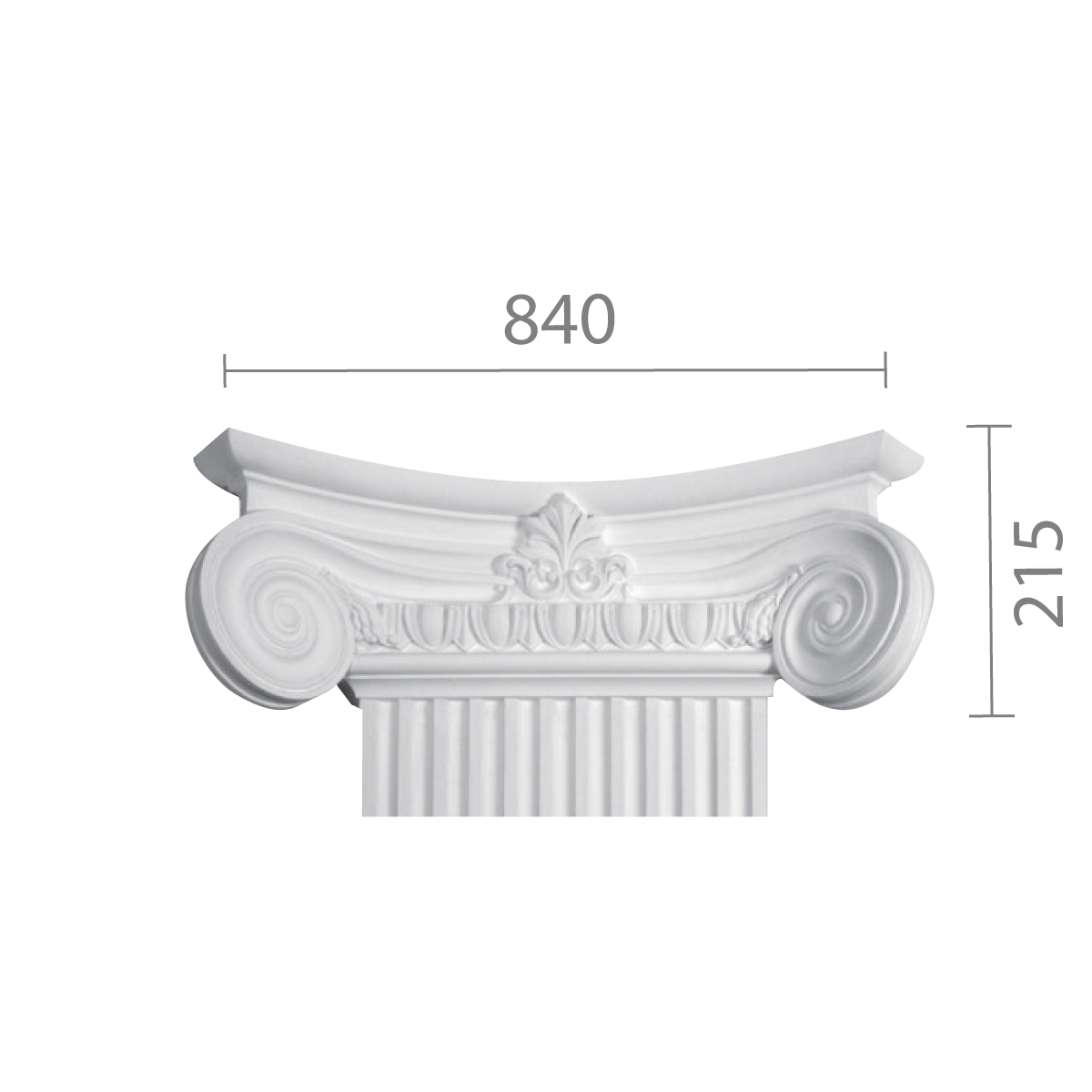 Капітель з гіпсу, гіпсова капітель кп-78 (квадратна)