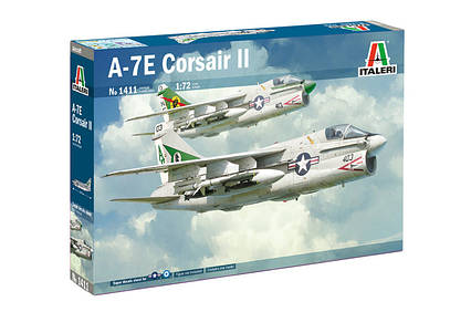 A-7E CORSAIR II. Збірна модель військового літака. 1/72 ITALERI 1411, фото 1