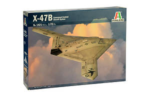 Northrop Grumman X-47B безпілотний військовий повітряний транспортний засіб. 1/72 ITALERI 1421