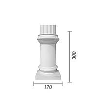 База колонны из гипса, гипсовая база, основание для колонны б-1 (1/2)