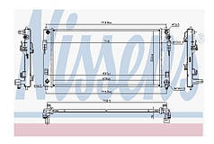 Радіатор охолодження +/- AC NISSENS Nissan Leaf ZE0 (10-12) 21410-3NA0A