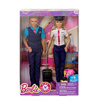 Набір ляльок Barbie Барбі та Кен Пілоти Pink Passport Gift Set, фото 3