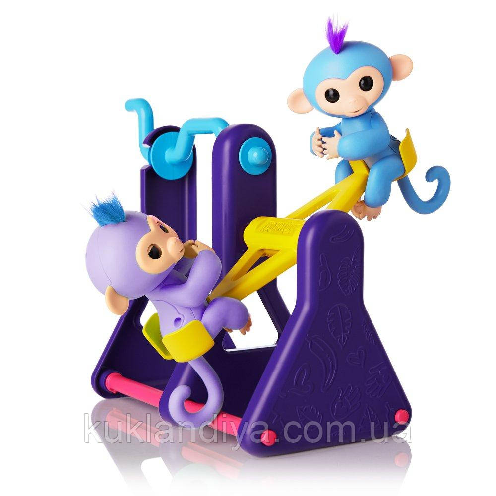 Fingerlings Baby Monkey интерактивные обезьянки Фингерлингс Обезьянка Беби на качели - фото 2 - id-p653067160