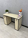 Манікюрний стіл з ящиком Карго, кремового кольору, фото 3