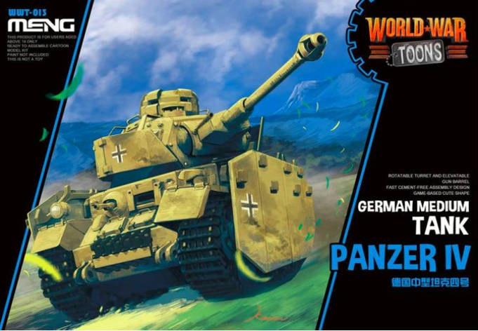 Panzer IV Німецький середній танк (World War Toons series) . MENG MODEL WWT-013, фото 2