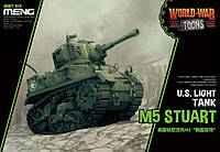 M5 Stuart US американский лёгкий танк (World War Toons series). MENG MODEL WWT-012