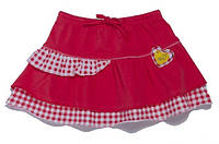Детская трикотажная юбка для девочки 80-104 см коралловая 98