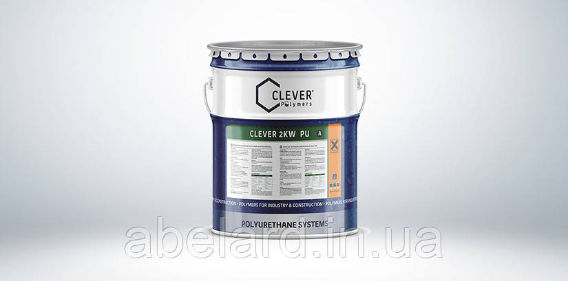 Гидроизоляция без растворителей CLEVER PU 2KW, 6кг, фото 1