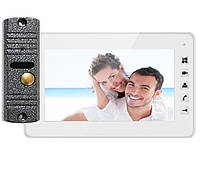 Комплект видеодомофон 7-дюймов Qualvision QV-IDS4734 WHITE / QV-ODS416B