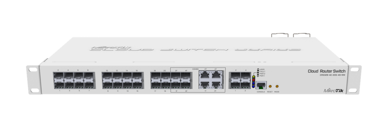 Комутатор MikroTik Cloud Router Switch 328-4C-20S-4S+RM (CRS328-4C-20S-4S+RM)