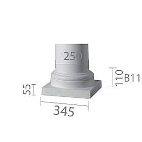 База колони з гіпсу, гіпсова база, основа для колони б-11 1/2 (ентазис)