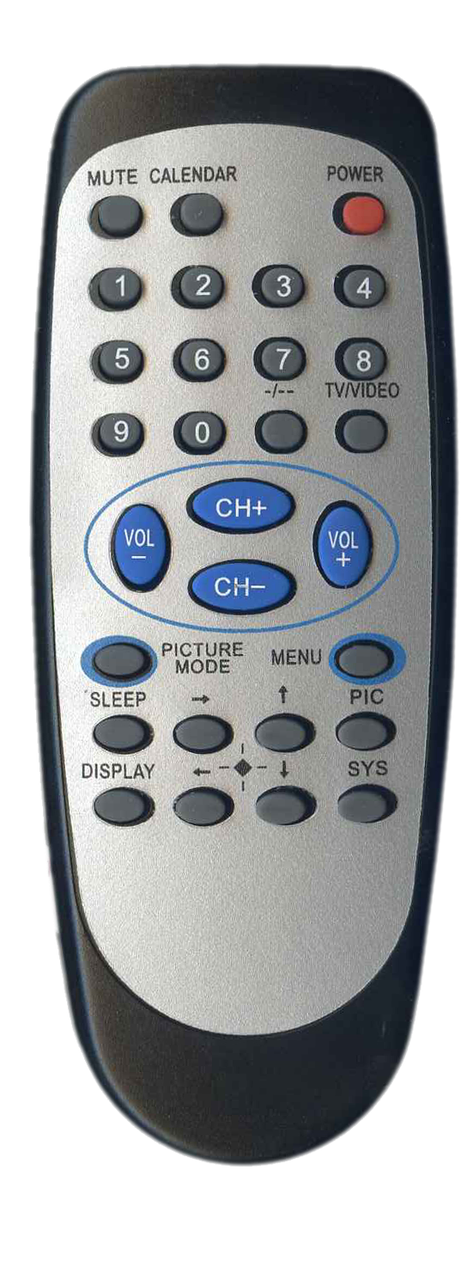 Пульт для телевізора Shivaki, Trony RC-810/ RC-811, Sitronics PAEX12048C, Record RM-TC, Haier HYF-28D
