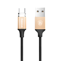 Магнитный USB кабель Baseus Insnap Magnetic 3A Type-C to USB, 1m gold