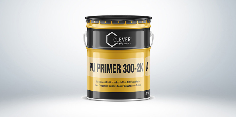 Двокомпонентна вологостійка поліуретанова ґрунтовка CLEVER PU PRIMER 300-2K, 4кг