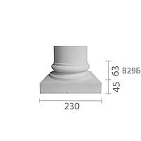 База колонны из гипса, гипсовая база, основание для колонны б-29 (1/2)