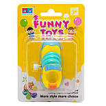 Іграшка заводна - черевичок Aohua, 6,5x3x3,5 см, синій, жовтий, пластик (8026A-3-3), фото 2