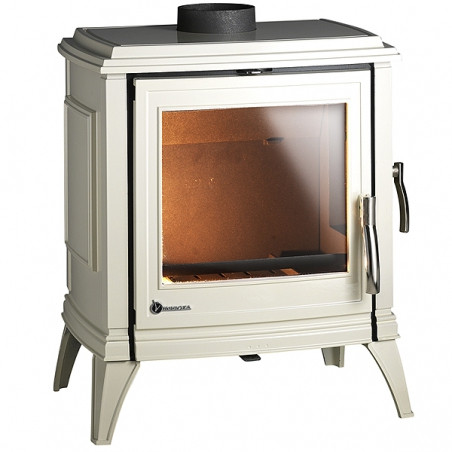 Піч камін чавунна INVICTA Sedan M слонова кістка емаль